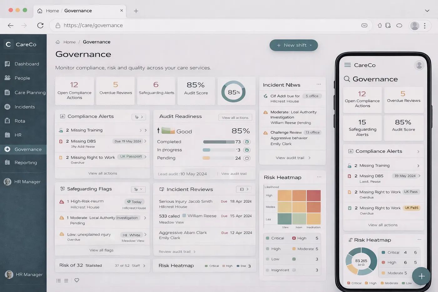 Governance screenshot
